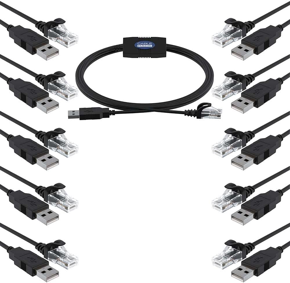 6ft USB to RJ45 Console Cable 10-Pack Z5095