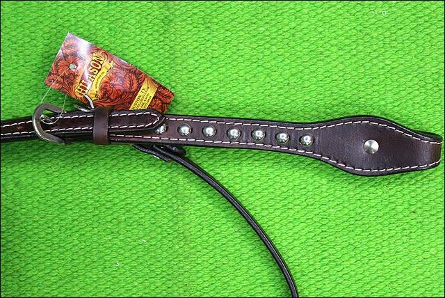 American Leather Turquoise Western Headstall Horse Bridle R8055