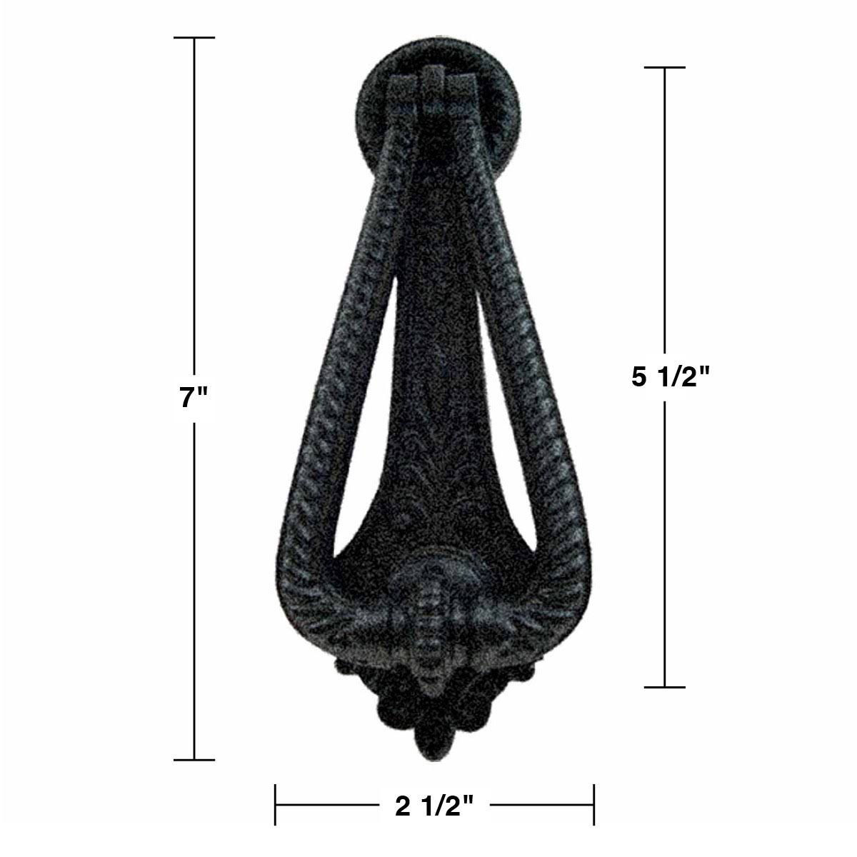 2 Door Knocker Black Cast Iron N97895
