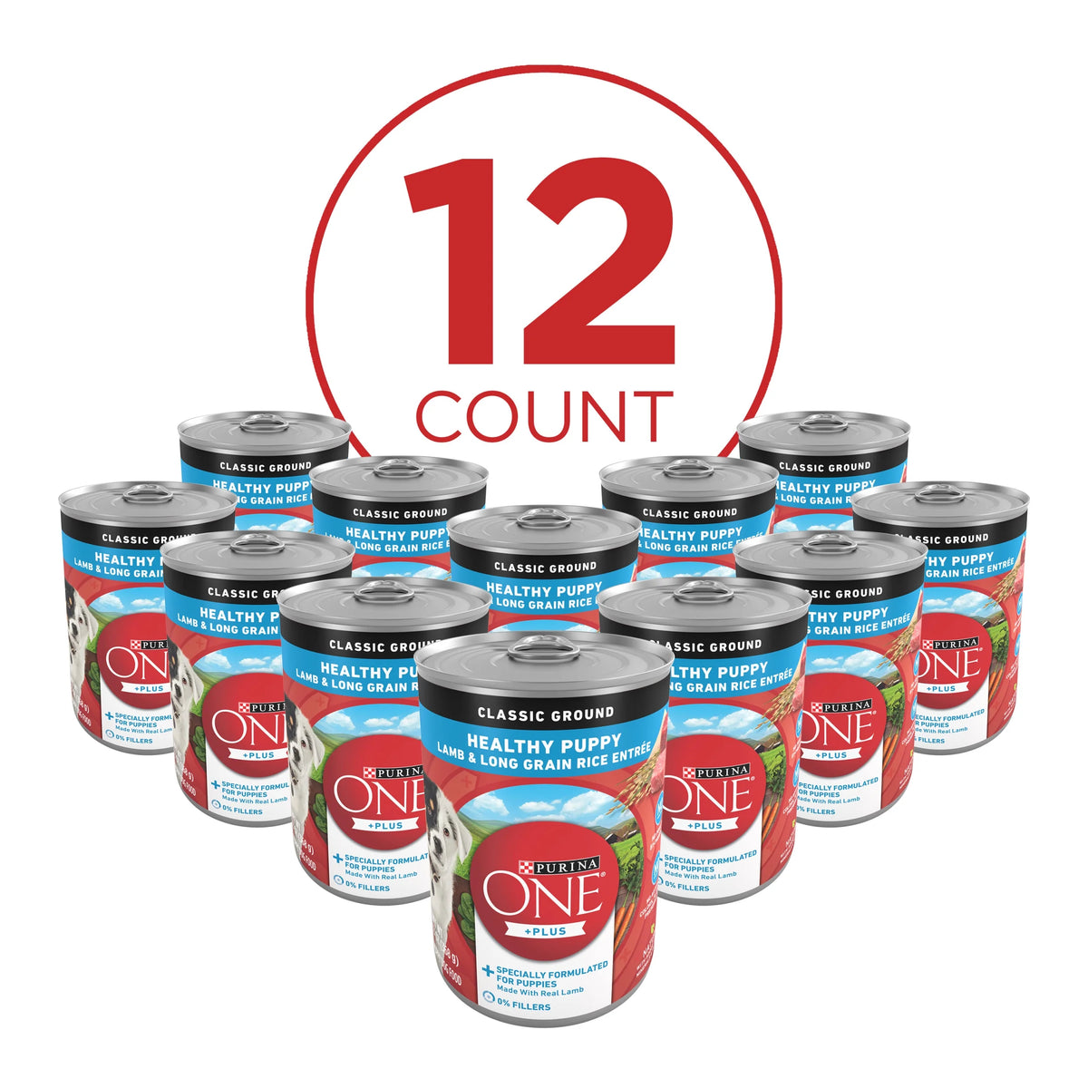 13 oz Cans (12 Pack) Soft Lamb Long Grain Rice Wet Puppy Dog Food P876