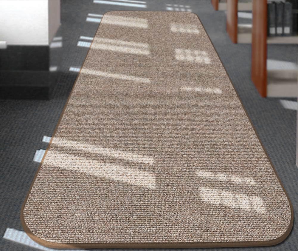 Skid-Resistant Carpet Runner Pebble Beige 12 Feet X 27 Inches R30154