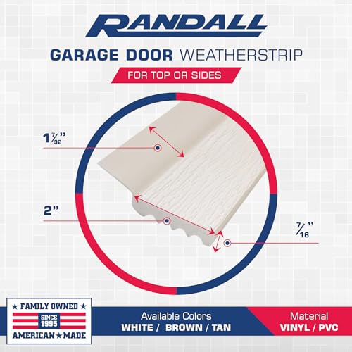 7-Feet Dual Vinyl Garage Door Seal (Brown) X748768