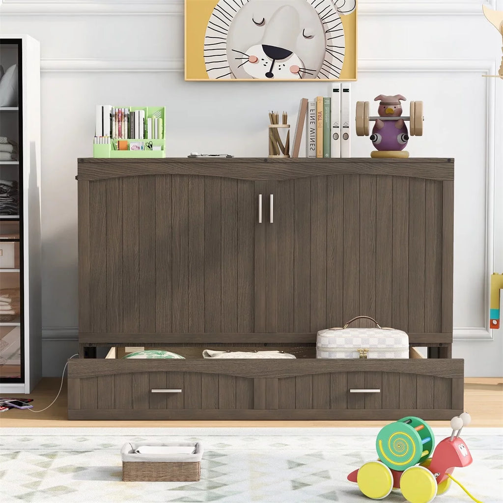 Queen Size Murphy Bed F5266