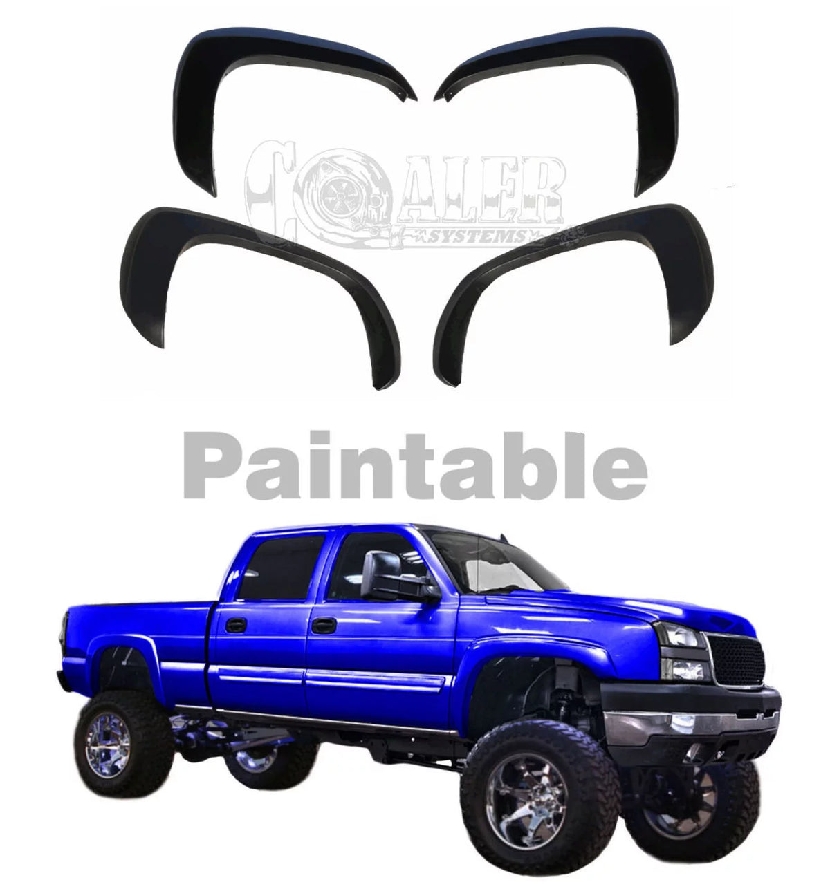 Black Matte Fender Flares A4095