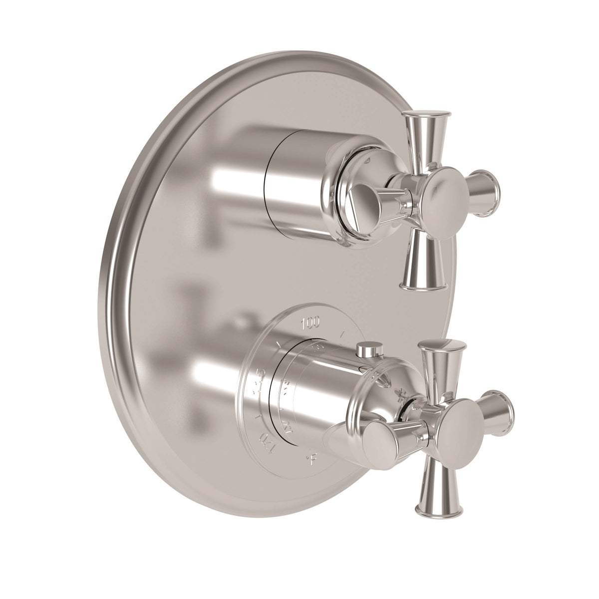 Aged Brass Thermostatic Trim Plate with Handle K77114