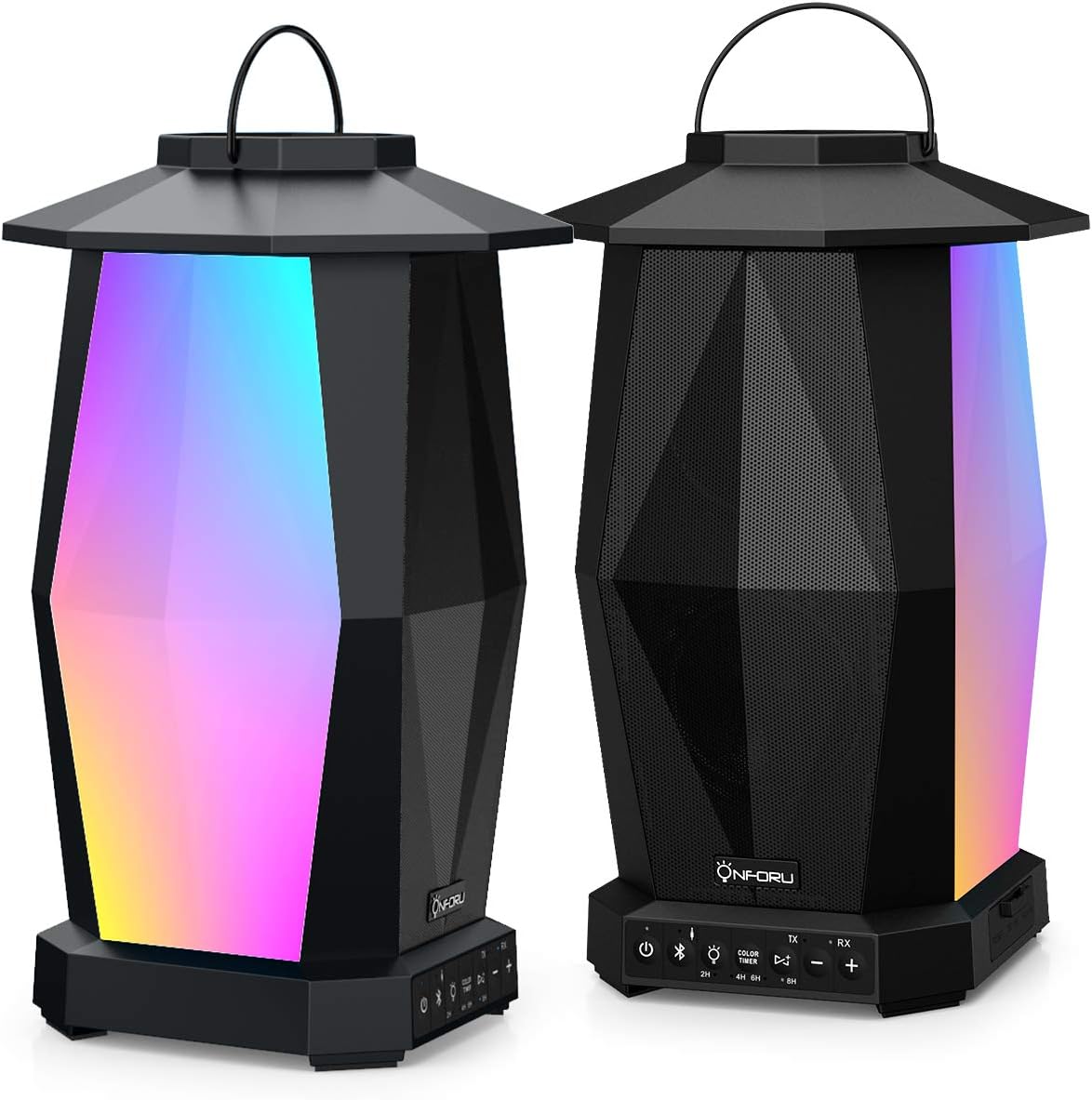2 Pack 25W Wireless Bluetooth Speakers with RGB LED Lights R646