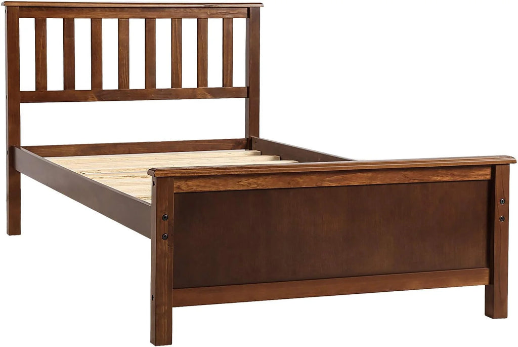 Wood Platform Bed Frame with Headboard and Footboard N2532