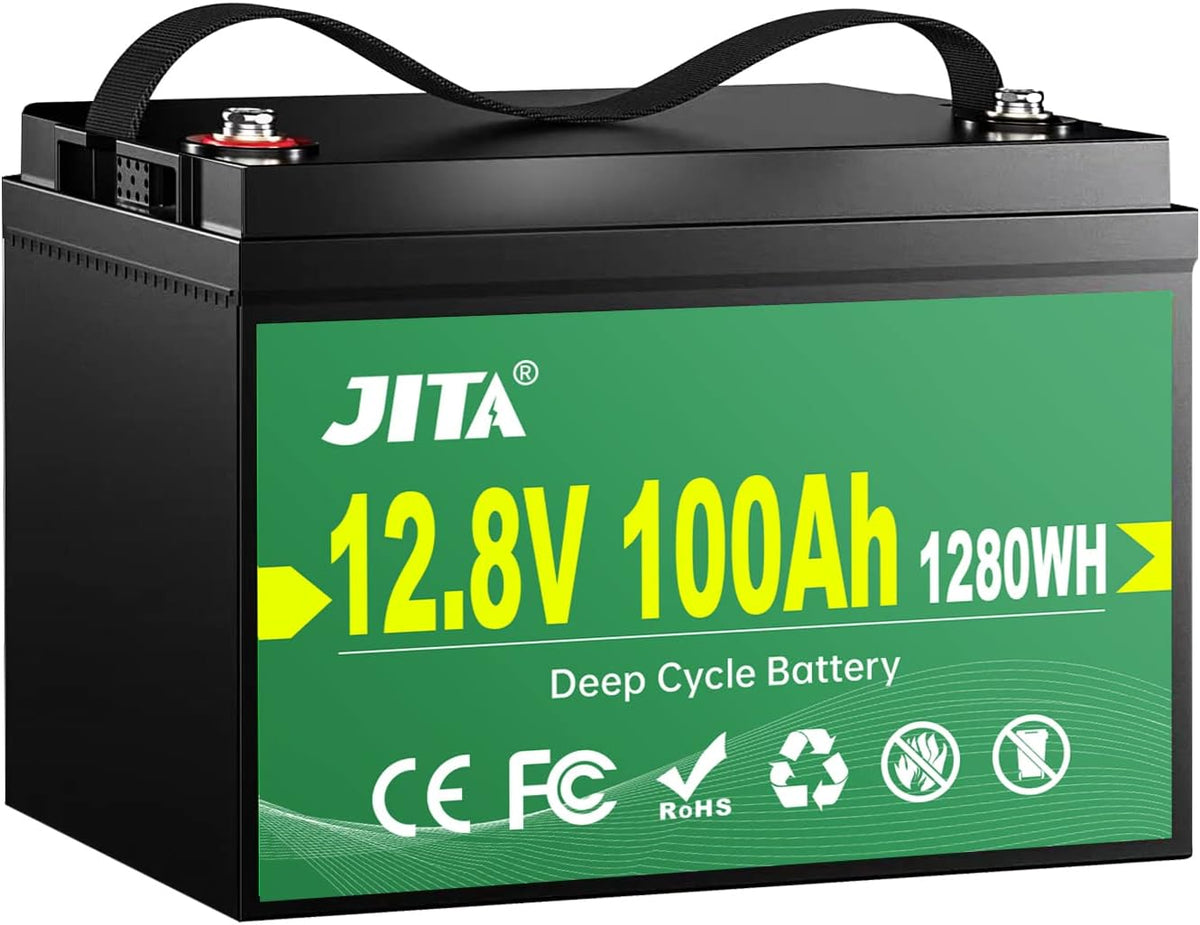 12V 100Ah LiFePO4 Lithium Battery with 100A BMS Q90581