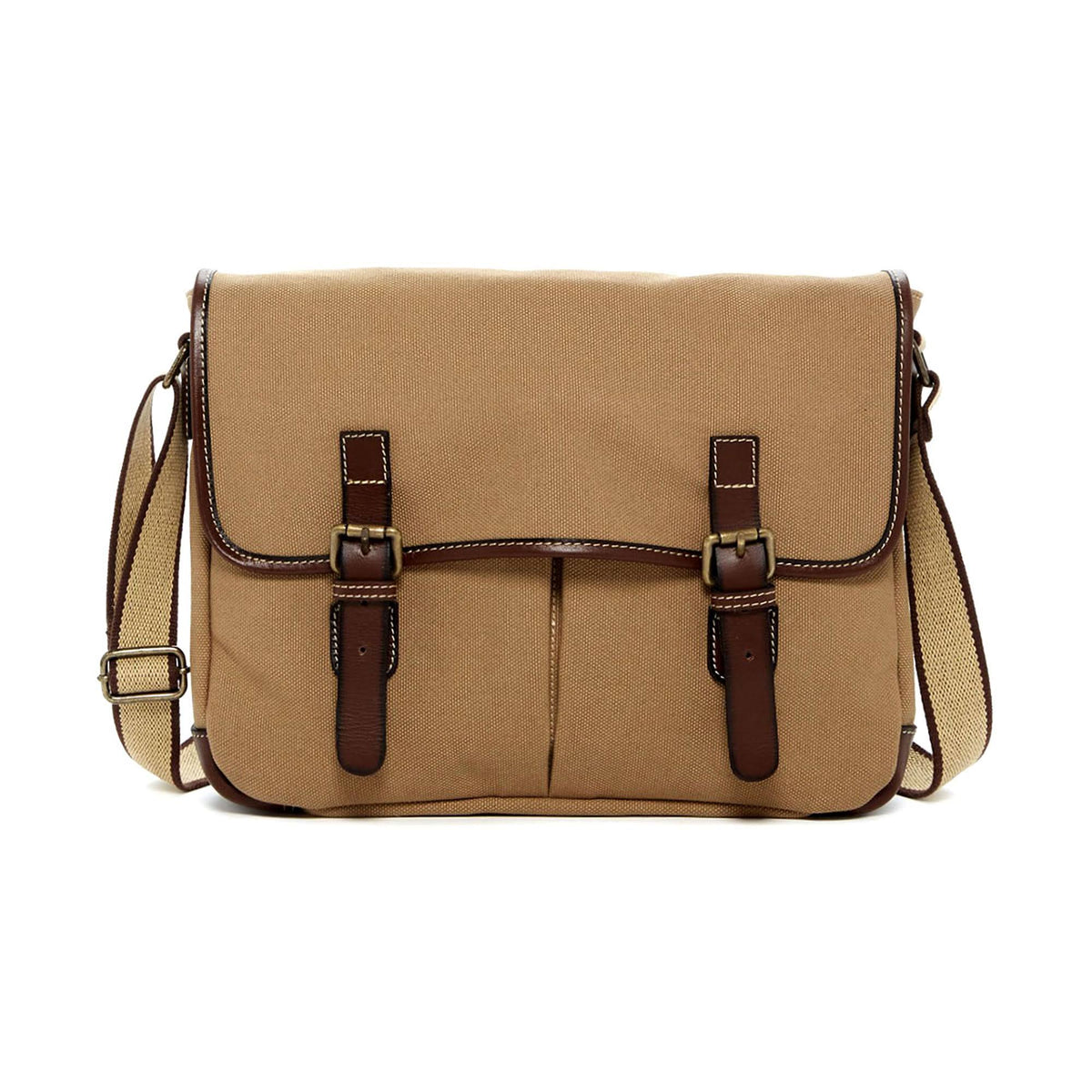 Khaki Canvas Messenger Bag R666240