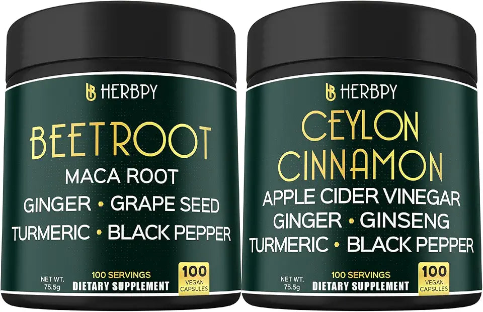 Beet Root Capsules & Ceylon Cinnamon Supplements C117