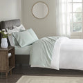 400 Thread Count Cotton Sateen 4 Piece Green Sheet Set X55452