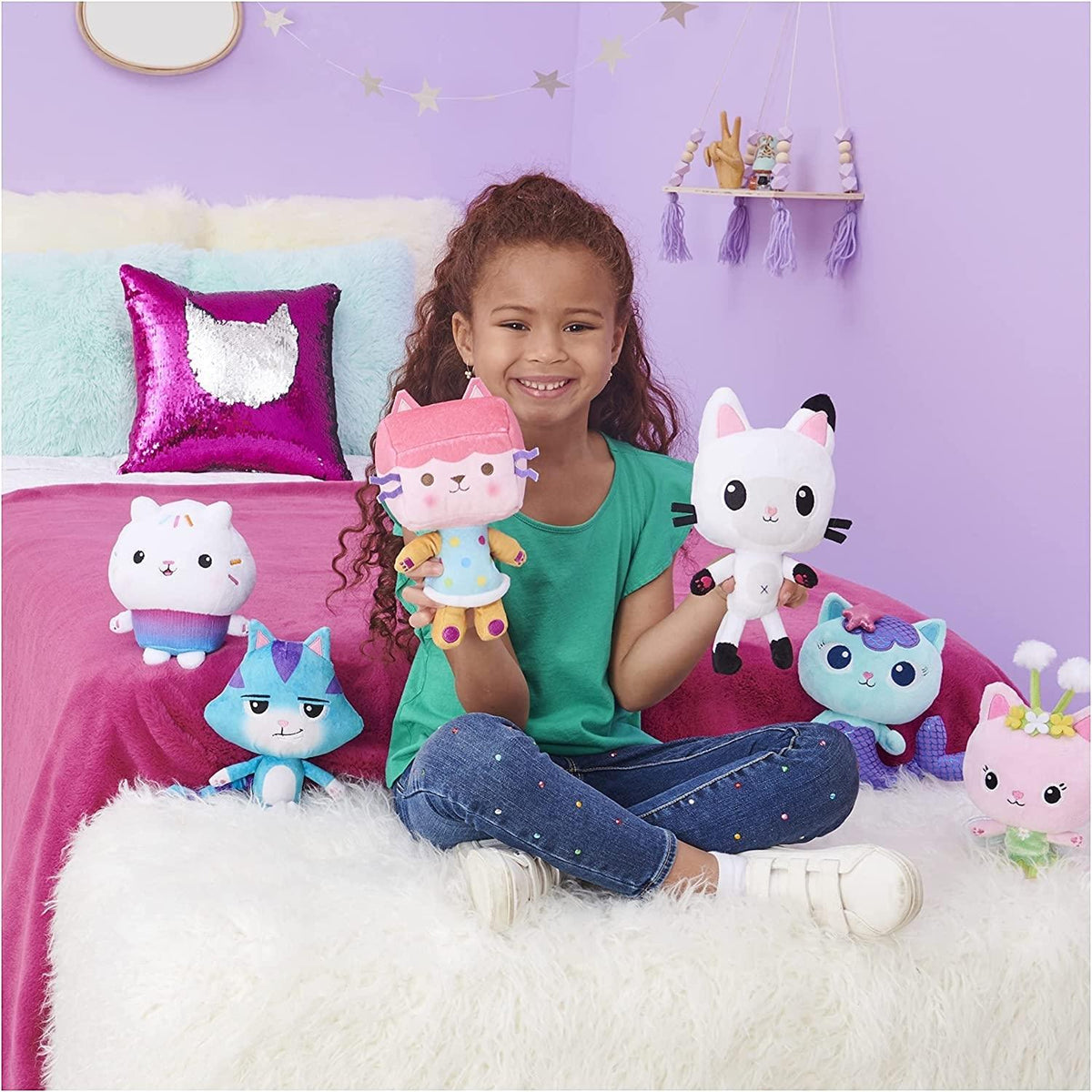 7-inch Kitty Fairy Plush Toy with Storage Carrier P763