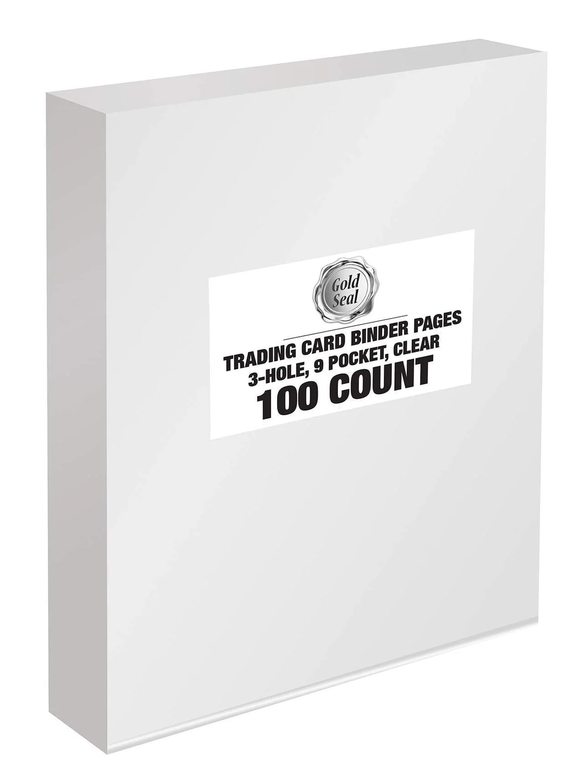 Clear Heavyweight 9 Pocket Trading Card Sleeve Pages, 100 Count D95769