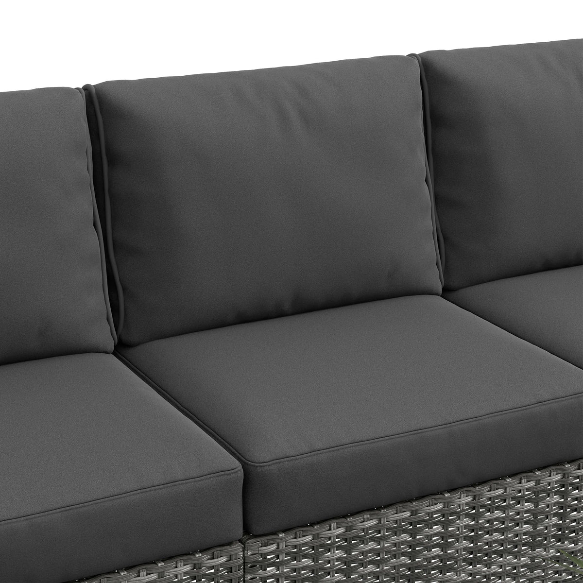 Gray Patio Furniture Set with Fire Pit Table B6769