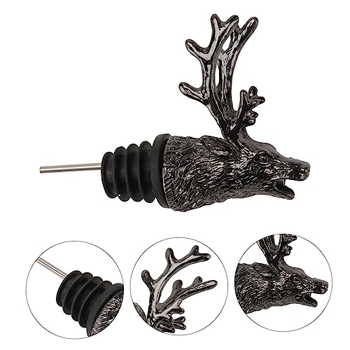 Deer Head Wine Pourer and Stopper Stainless Steel P7318