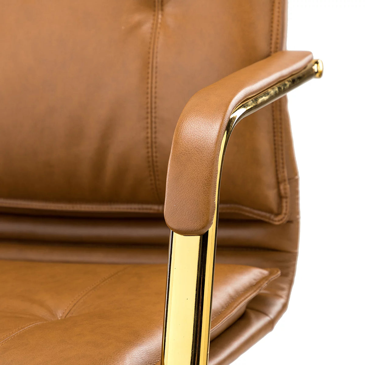 Vegan Leather Tufted Mid Back Task Chair P690668
