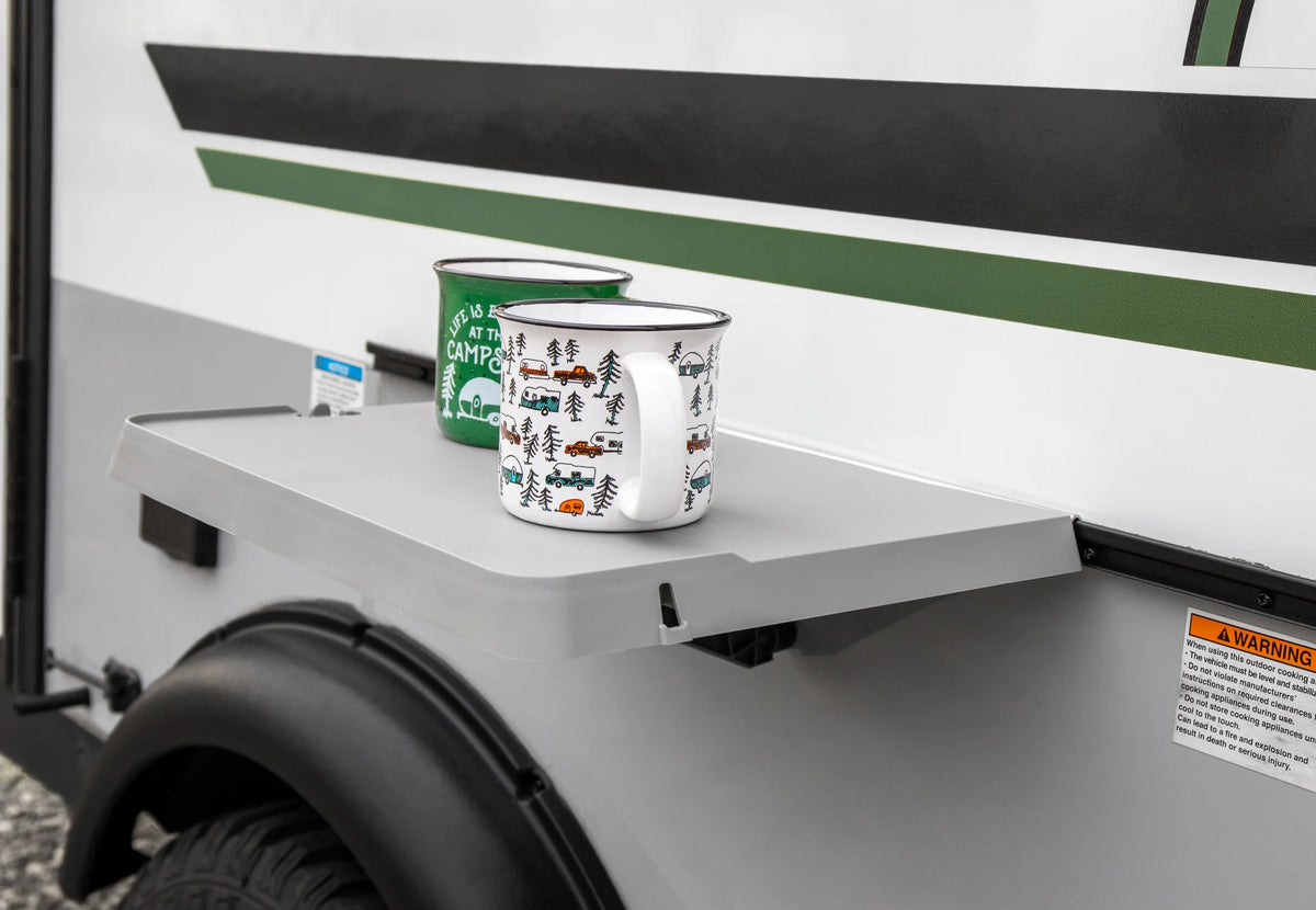 Camper/RV Rail Mount Table with Hook and Holes B9825