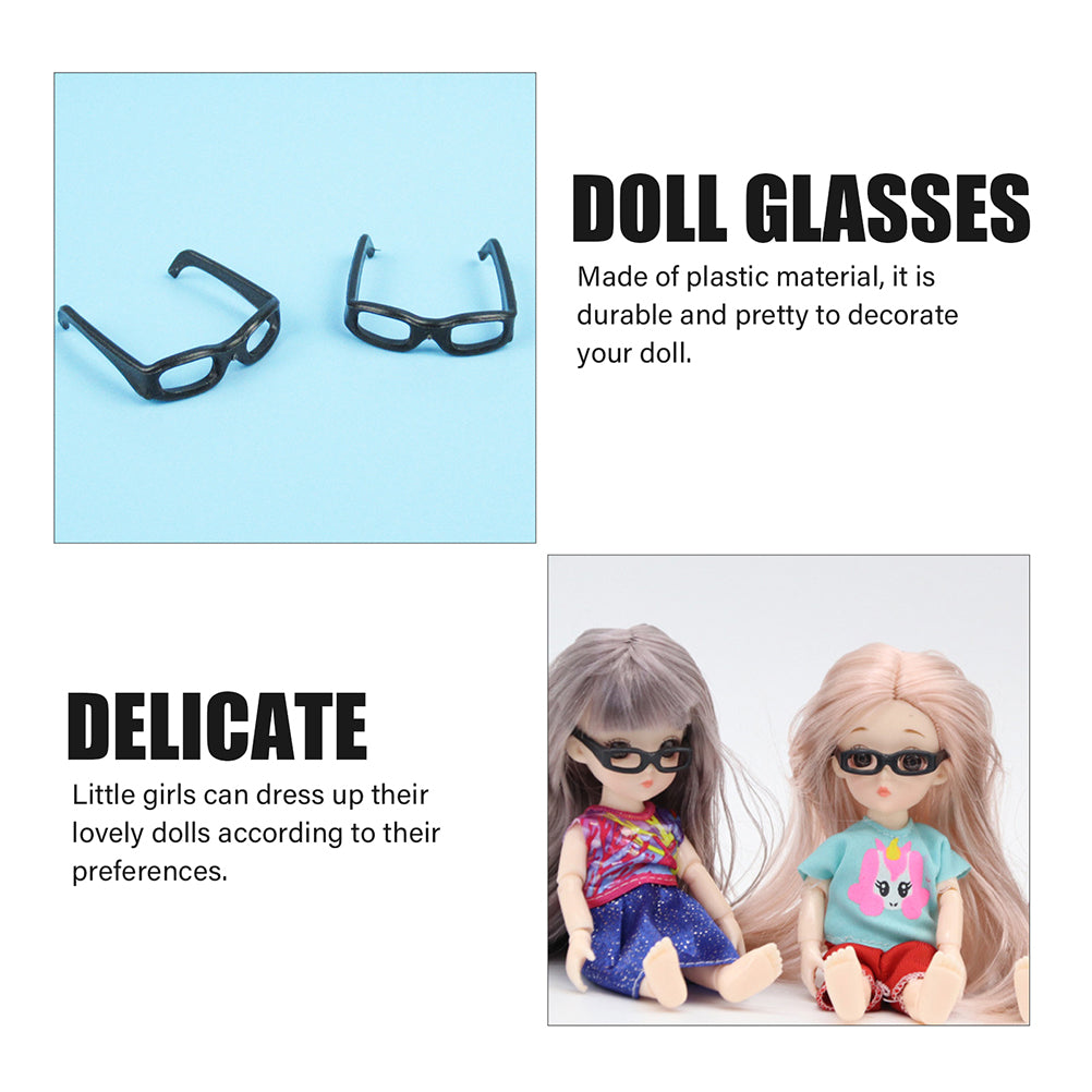 Black Frame Glasses Plastic 60 Pcs D491426