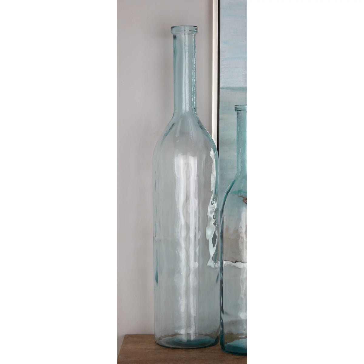 Blue Recycled Glass Decorative Vase F24185