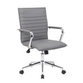Gray Adjustable Mid-Back Office Chair X347