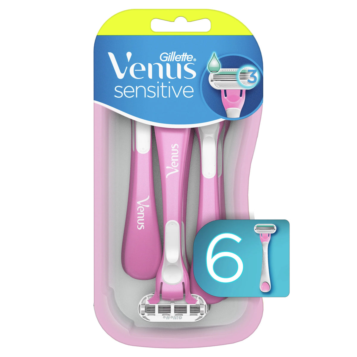 Women's Disposable Razor, 3 Count, Pink G593671