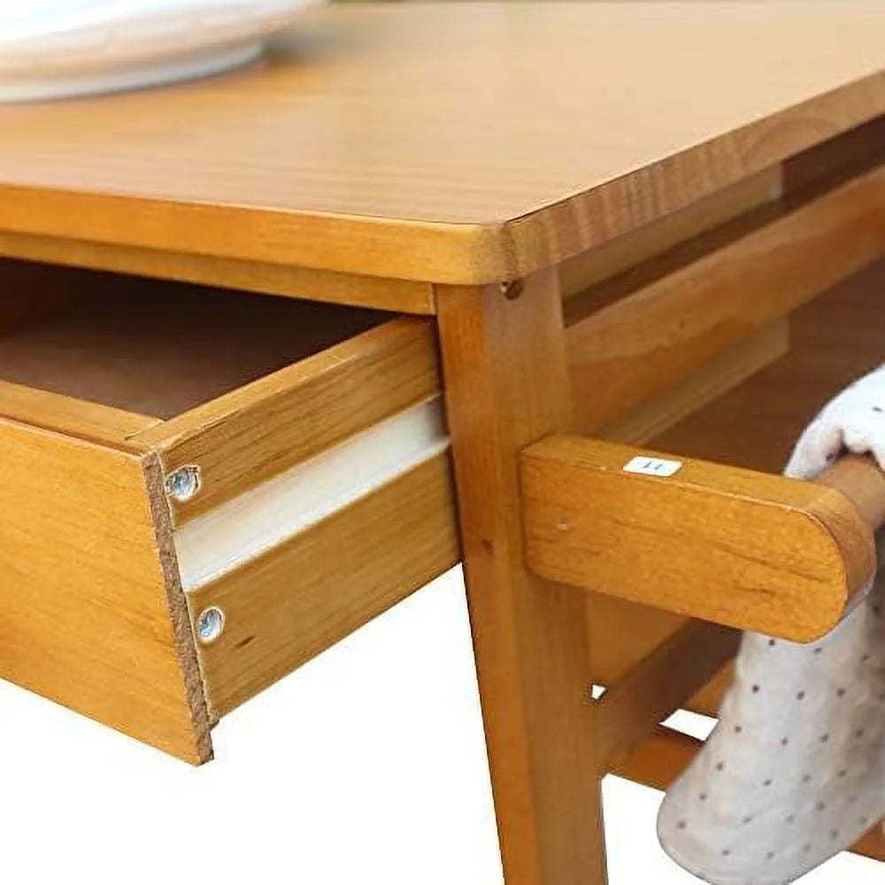 3 Piece Drop Leaf Dining Table Set with 2 Drawers K468574
