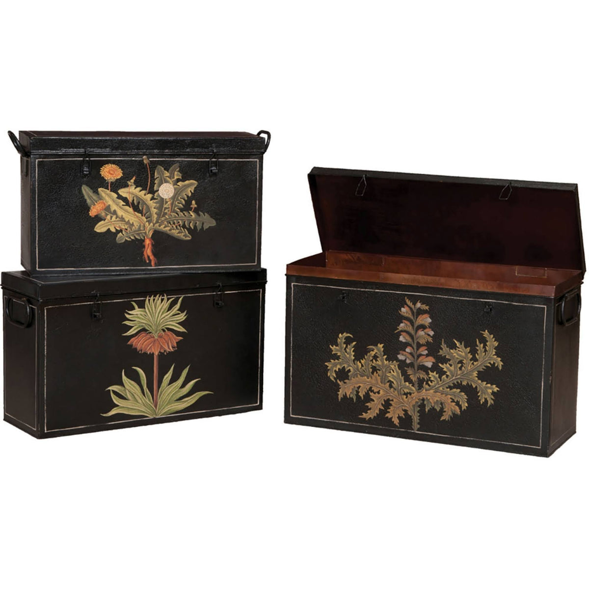 Antique Tin Boxes Set of 3 A64448