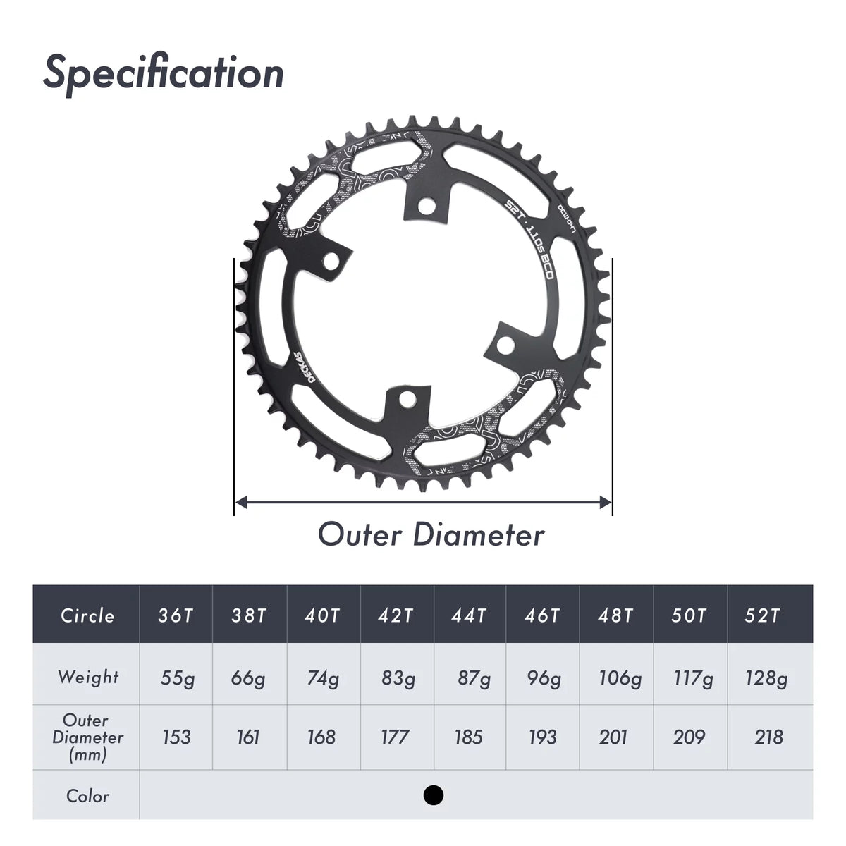 110bcd 7 8 9 10 11 12 Speed Road Bike Chainring D305
