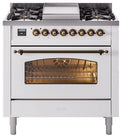 White Dual Fuel Propane Gas Range X73155