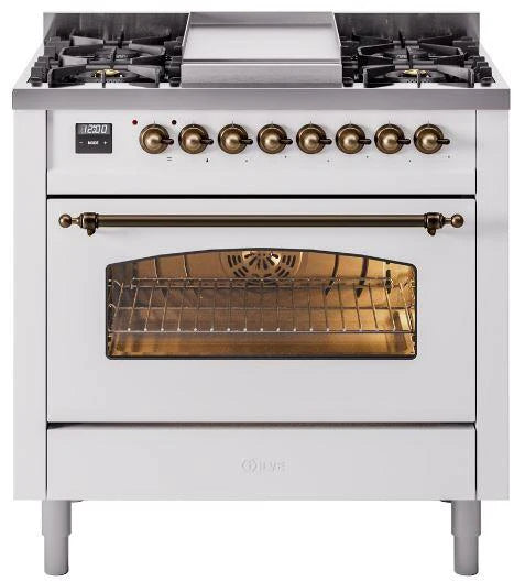 White Dual Fuel Propane Gas Range X73155
