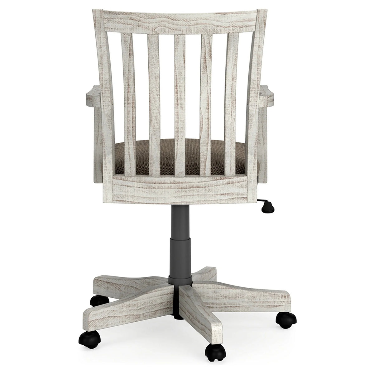 23 Inch Antique White Swivel Home Office Chair O4941