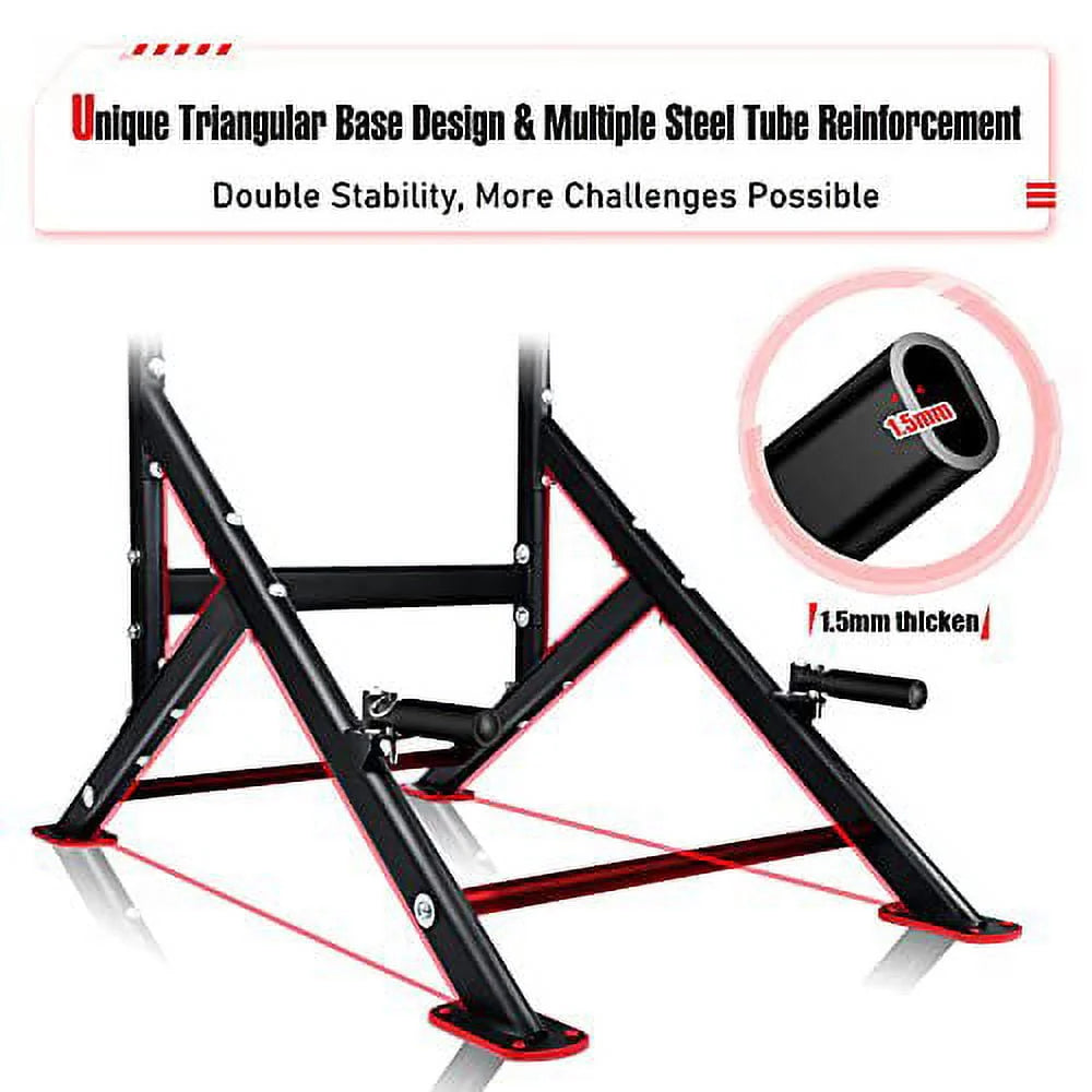 Adjustable Power Tower Dip Station Pull up Bar W566644