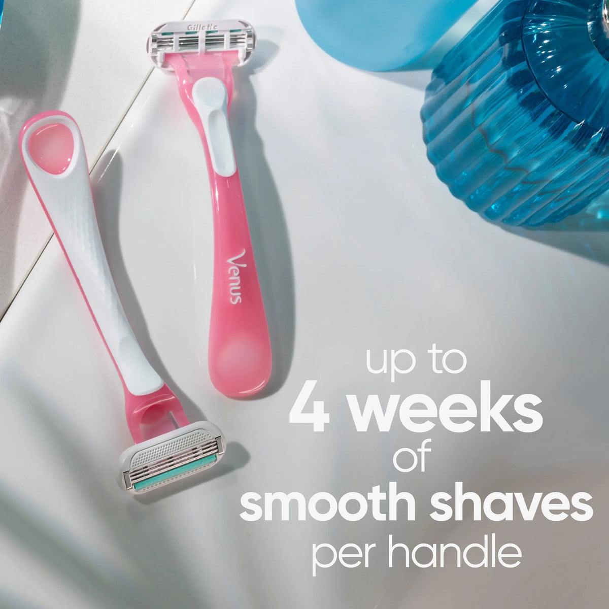Women's Disposable Razor, 3 Count, Pink G593671