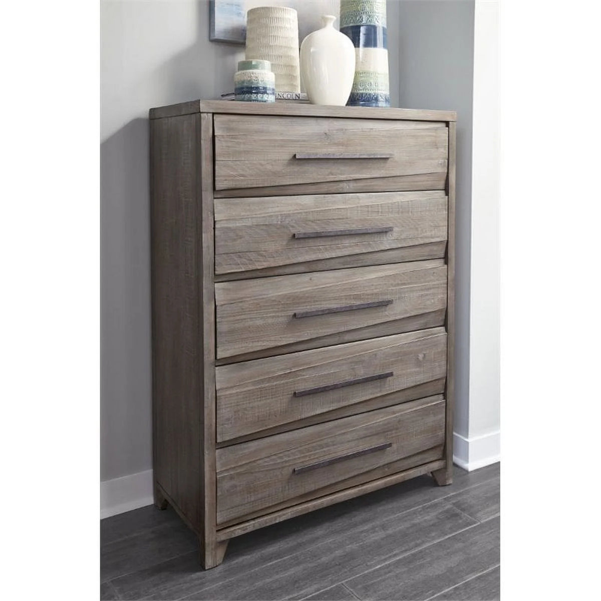 5 Drawer Solid Wood Chest B3240