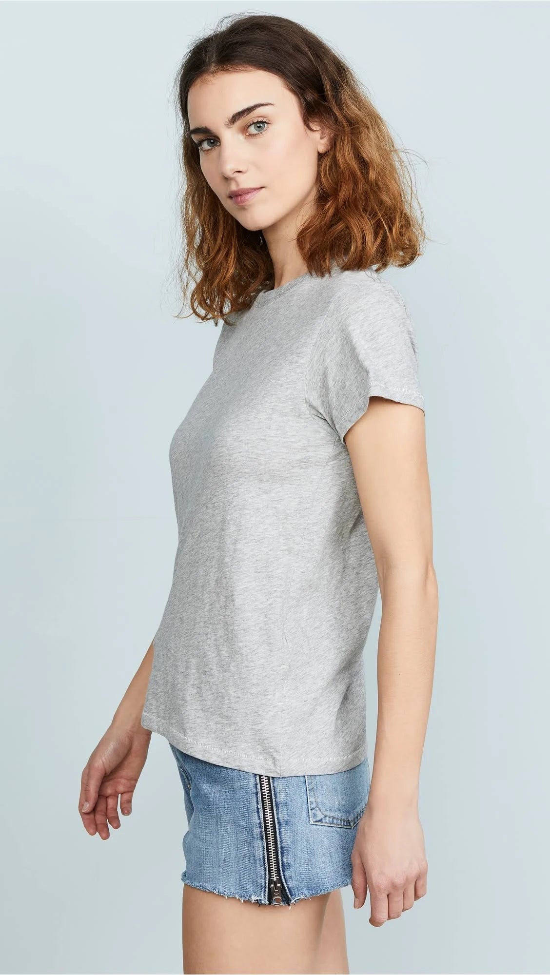 Heather Grey Tee L778