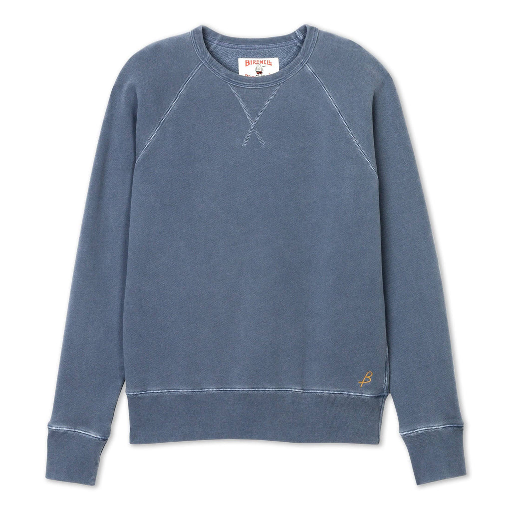 Indigo Garment Dyed Raglan Crew H99231