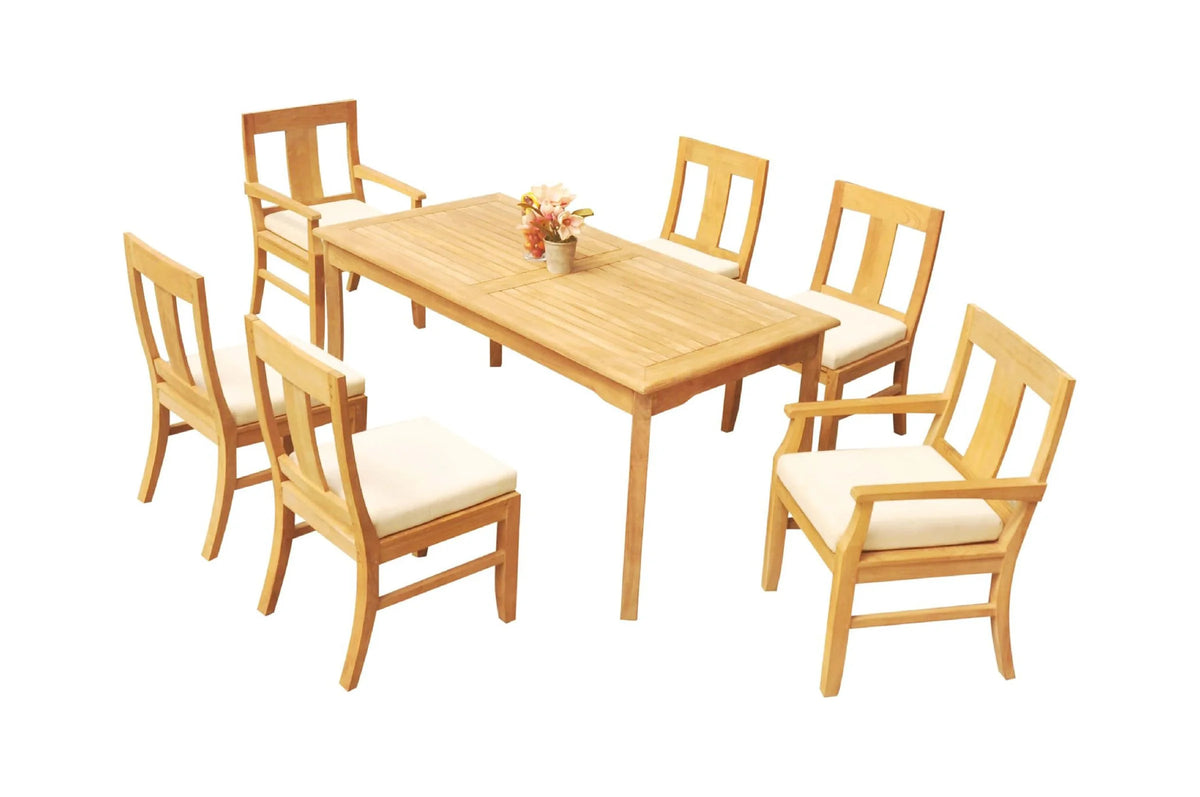 6 Seater 7 Pc Teak Dining Set E4069